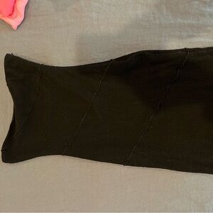 Princess Polly Black Textured Strapless Dress